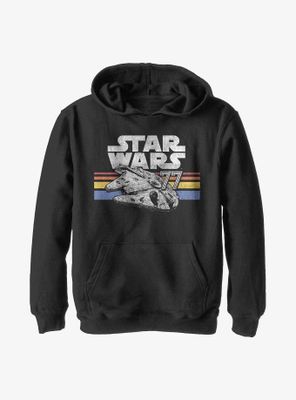 Star Wars Vintage Falcon Stripes Youth Hoodie