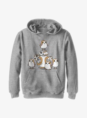 Star Wars Episode VIII: The Last Jedi BB-8 And Porgs Youth Hoodie