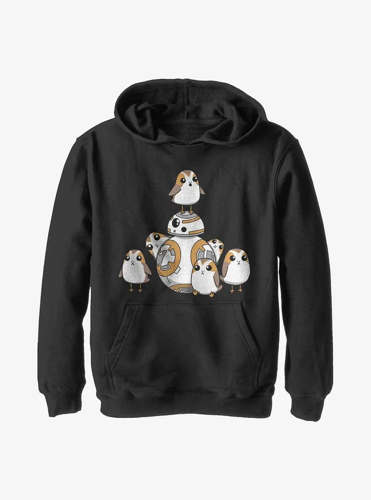 Star Wars Episode VIII: The Last Jedi BB-8 And Porgs Youth Hoodie