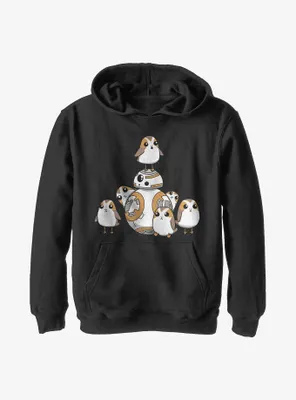 Star Wars Episode VIII: The Last Jedi BB-8 And Porgs Youth Hoodie