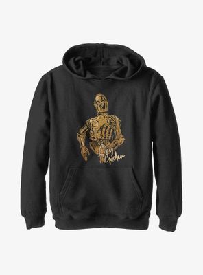 Star Wars Episode IX: The Rise Of Skywalker C-3PO Stay Golden Youth Hoodie