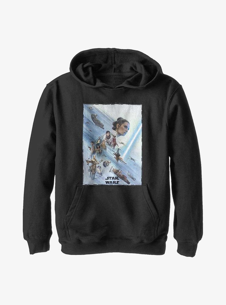 Star Wars Episode IX: The Rise Of Skywalker Rey Poster Youth Hoodie