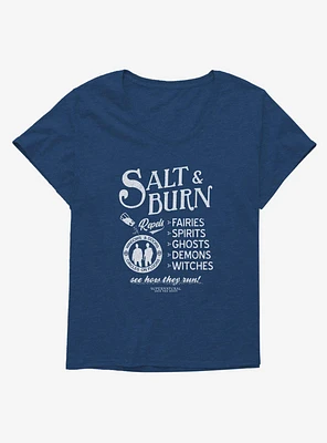 Supernatural Salt & Burn Girls Plus T-Shirt