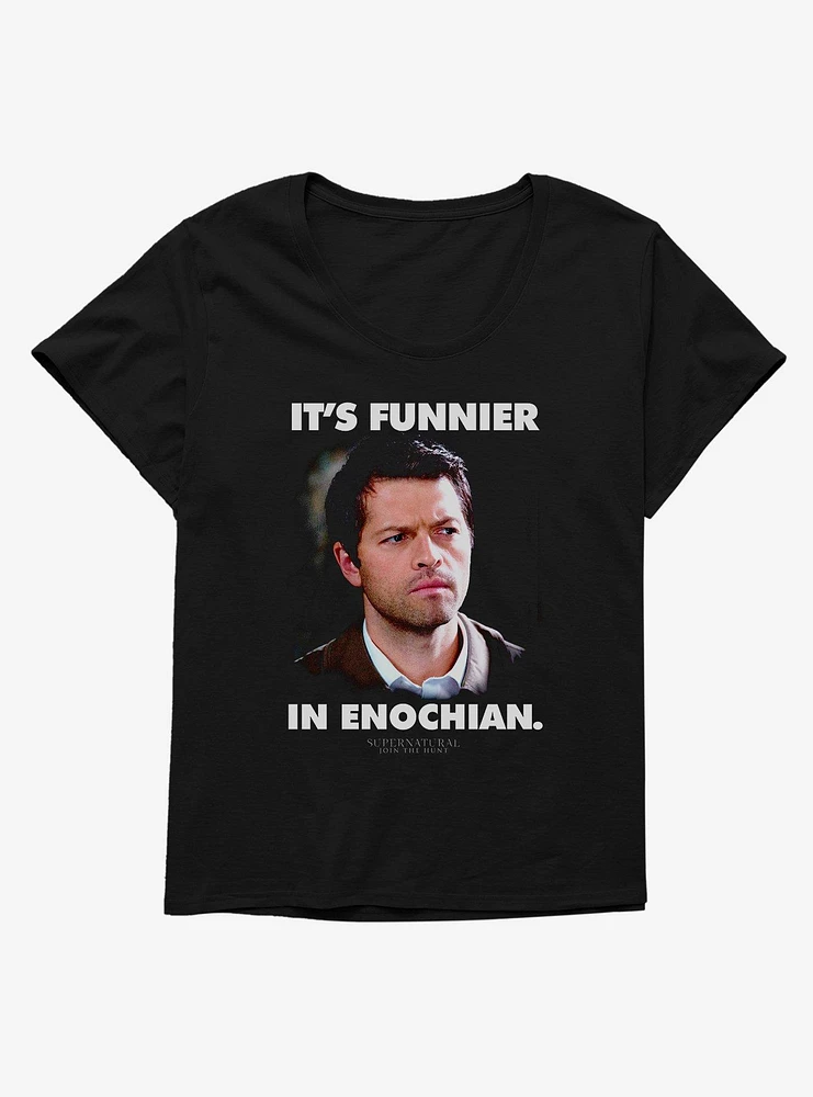 Supernatural Funnier Enochian Girls Plus T-Shirt