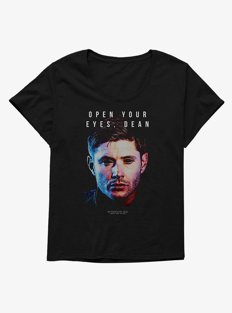 Supernatural Open Your Eyes Dean Girls Plus T-Shirt