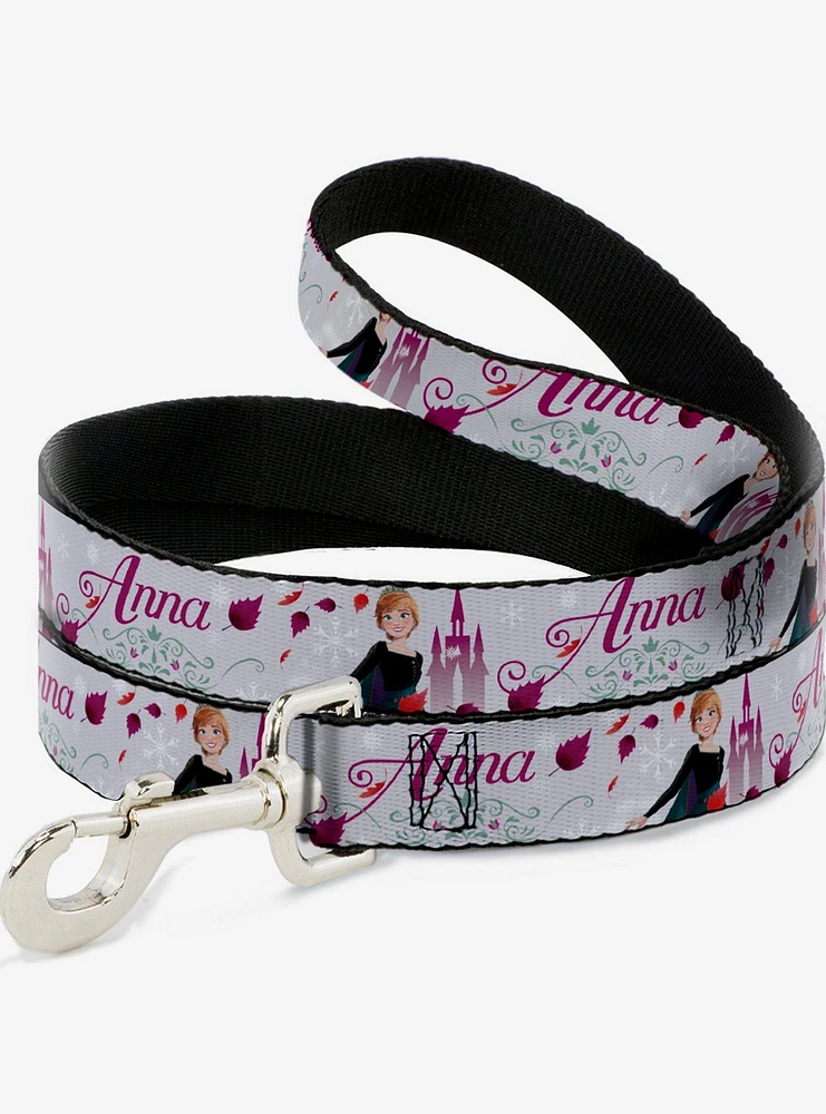 Disney Frozen Anna Castle With Flowers Dog Leash