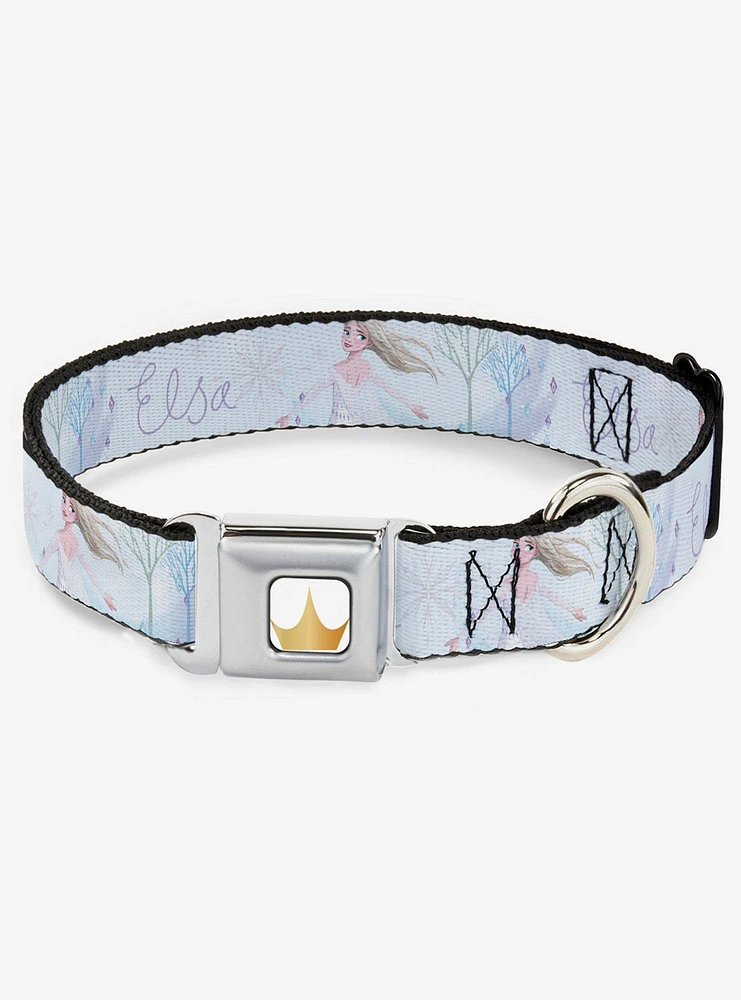 Disney Frozen Elsa Snowflake Seatbelt Dog Collar