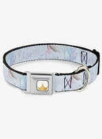 Disney Frozen Elsa Snowflake Seatbelt Dog Collar