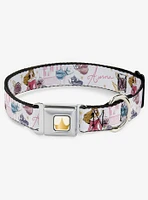 Disney Sleeping Beauty Aurora And Fairy Godmothers Seatbelt Dog Collar