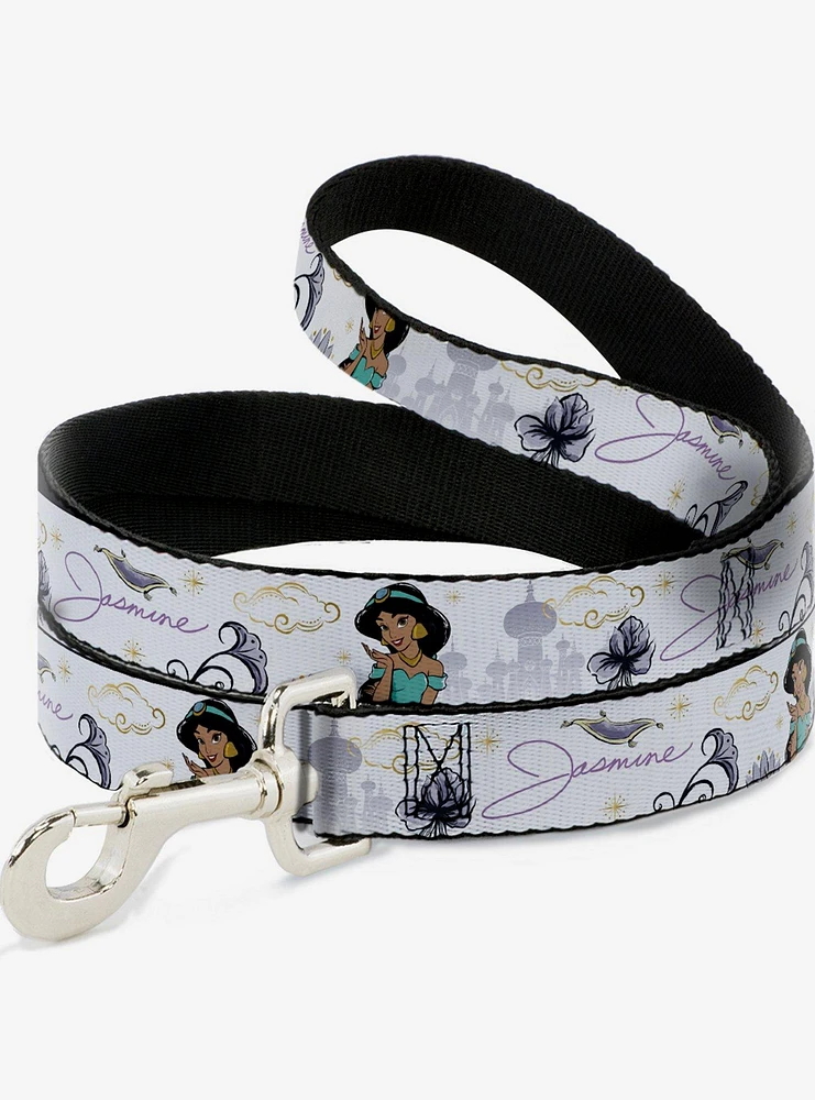 Disney Aladdin Jasmine Palace Flowers Dog Leash
