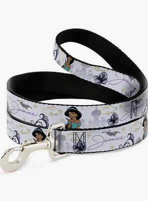 Disney Aladdin Jasmine Palace Flowers Dog Leash