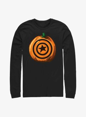 Marvel Captain America Pumpkin Long-Sleeve T-Shirt