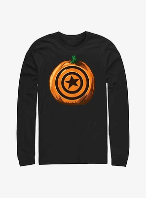 Marvel Captain America Pumpkin Long-Sleeve T-Shirt