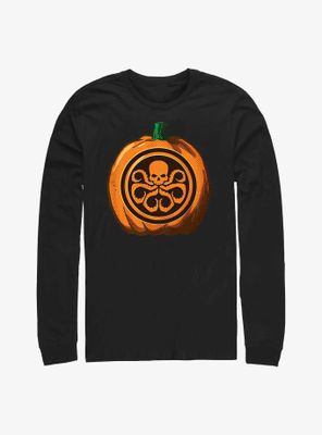 Marvel Skull Pumpkin Long-Sleeve T-Shirt