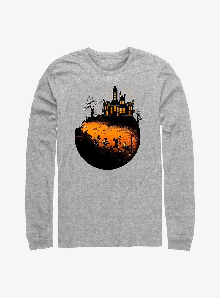 Disney Mickey Mouse Haunted Halloween Long-Sleeve T-Shirt