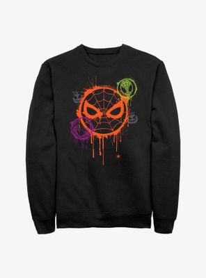 Marvel Spider-Man Spooky Spider Stencil Sweatshirt
