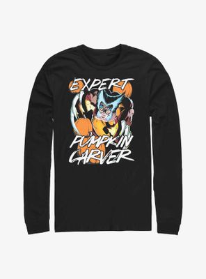 Marvel Wolverine Pumpkin Carver Long-Sleeve T-Shirt