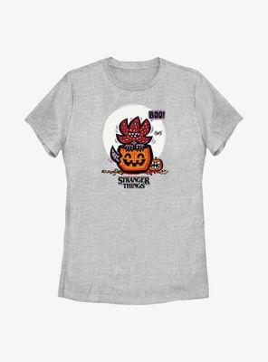 Stranger Things Demodog Jackolantern Womens T-Shirt