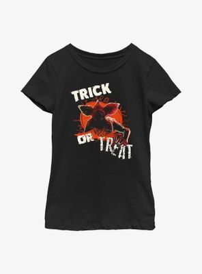 Stranger Things Monster Pumpkin Youth Girls T-Shirt