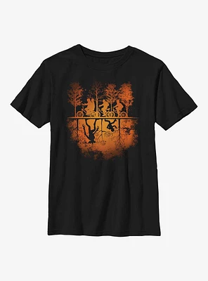 Stranger Things Upside Down Pumpkin Youth T-Shirt