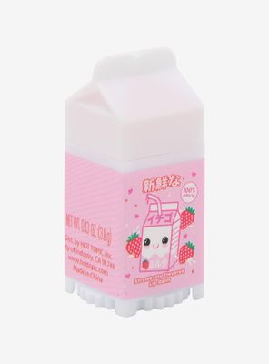 Milk Carton Strawberry Flavored Lip Balm