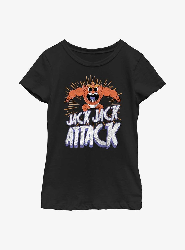 Disney Pixar The Incredibles Jack Horror Youth Girls T-Shirt