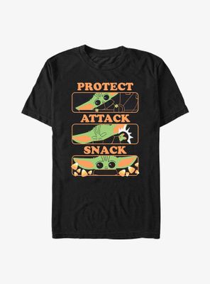 Star Wars The Mandalorian Protect And Snack T-Shirt