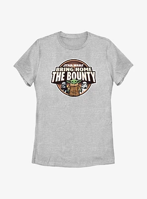 Star Wars The Mandalorian Characters Logo Womens T-Shirt