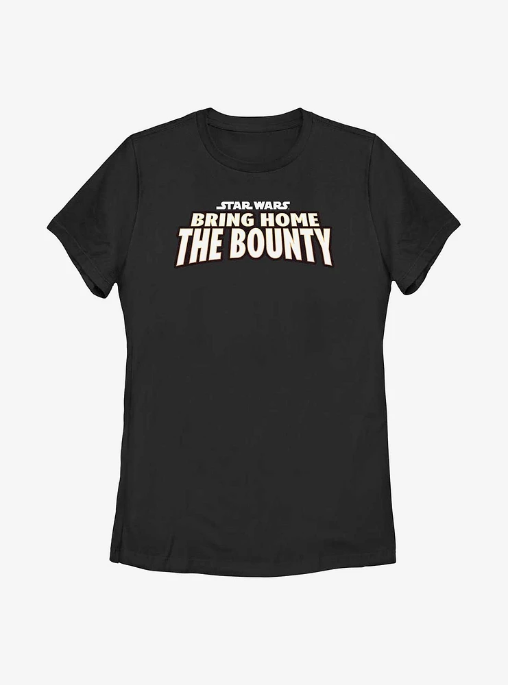 Star Wars The Mandalorian Text Logo Womens T-Shirt