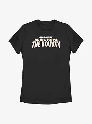 Star Wars The Mandalorian Text Logo Womens T-Shirt