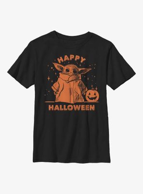 Star Wars The Mandalorian Happy Halloween Youth T-Shirt