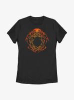 Stranger Things Mind Flayer Pumpkin Face Womens T-Shirt