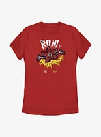 Stranger Things Run Away Womens T-Shirt