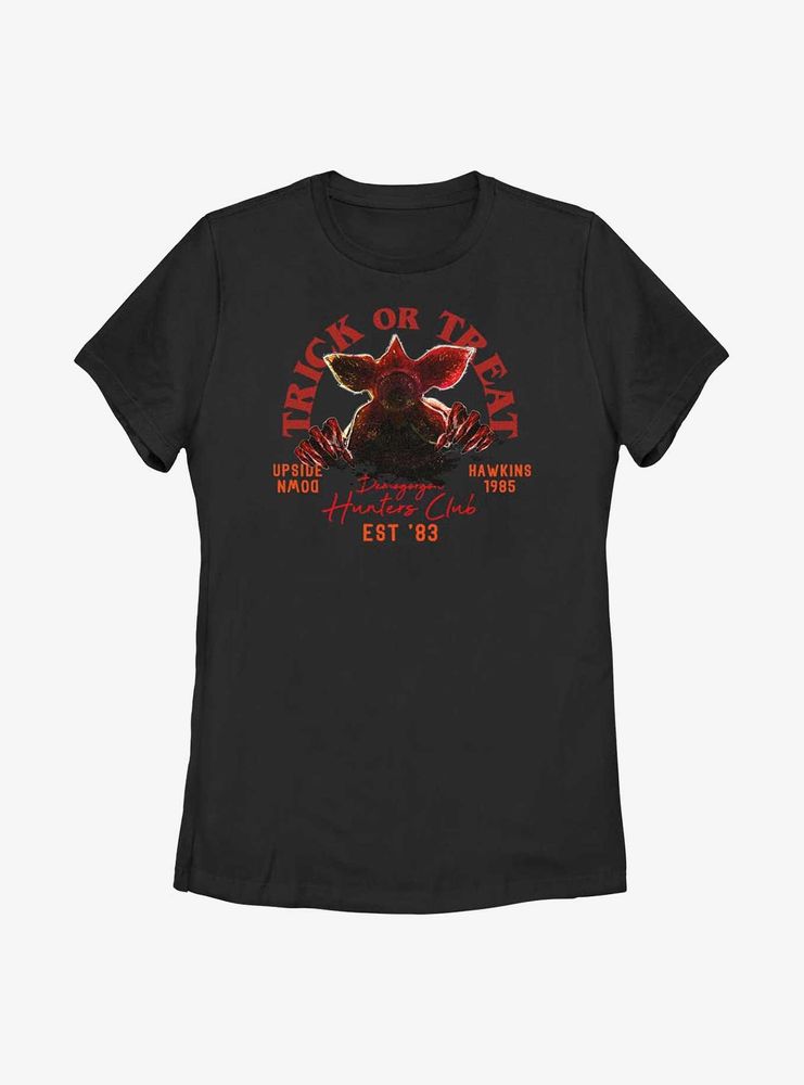 Stranger Things Trick Or Treat Hunters Womens T-Shirt