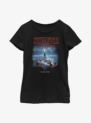 Stranger Things Strange Pumpkins Youth Girls T-Shirt
