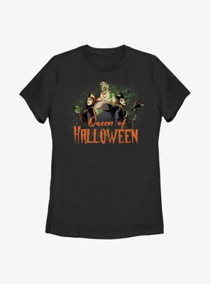 Disney Villains Queen Of Halloween Womens T-Shirt