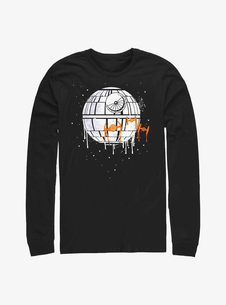 Star Wars No Moon Drip Long-Sleeve T-Shirt