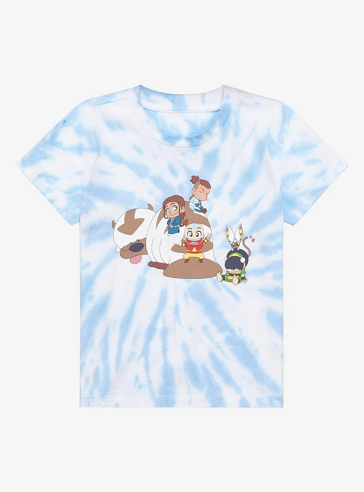 Avatar: The Last Airbender Chibi Group Portrait Tie-Dye Toddler T-Shirt - BoxLunch Exclusive