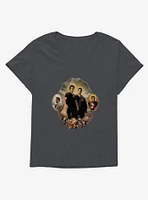 Supernatural Characters With Halos Girls T-Shirt Plus