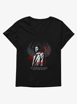 Supernatural Castiel Join The Hunt Girls T-Shirt Plus