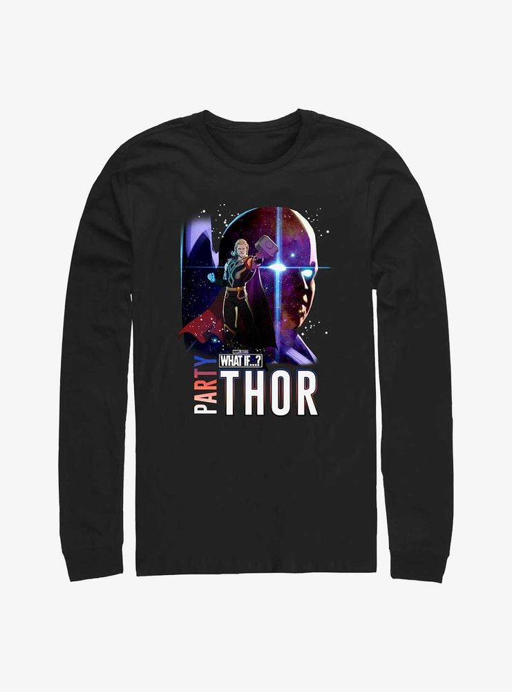 Marvel What If...? Watcher Party Thor Long-Sleeve T-Shirt