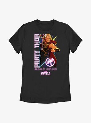 Marvel What If...? Party TIme Thor Womens T-Shirt