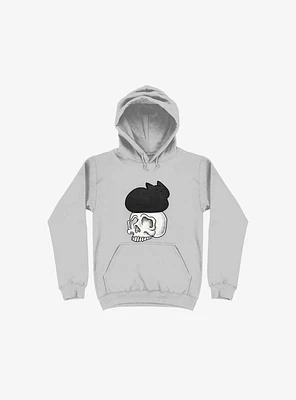 Cat Skull Silver Hoodie