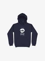 Crown Old Bones Navy Blue Hoodie