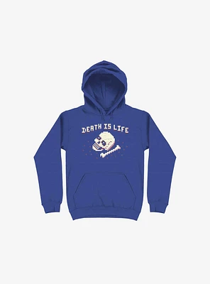 Death Is Life Skull Royal Blue Hoodie