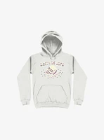 Death Is Life Skull White Hoodie