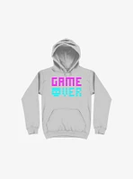 Game Over Skull Silver Hoodie