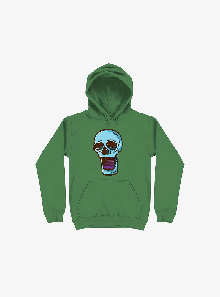 Modern Skull Kelly Green Hoodie