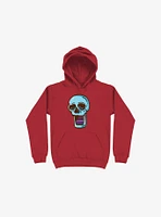 Modern Skull Red Hoodie