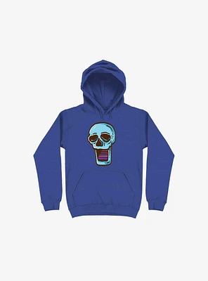 Modern Skull Royal Blue Hoodie